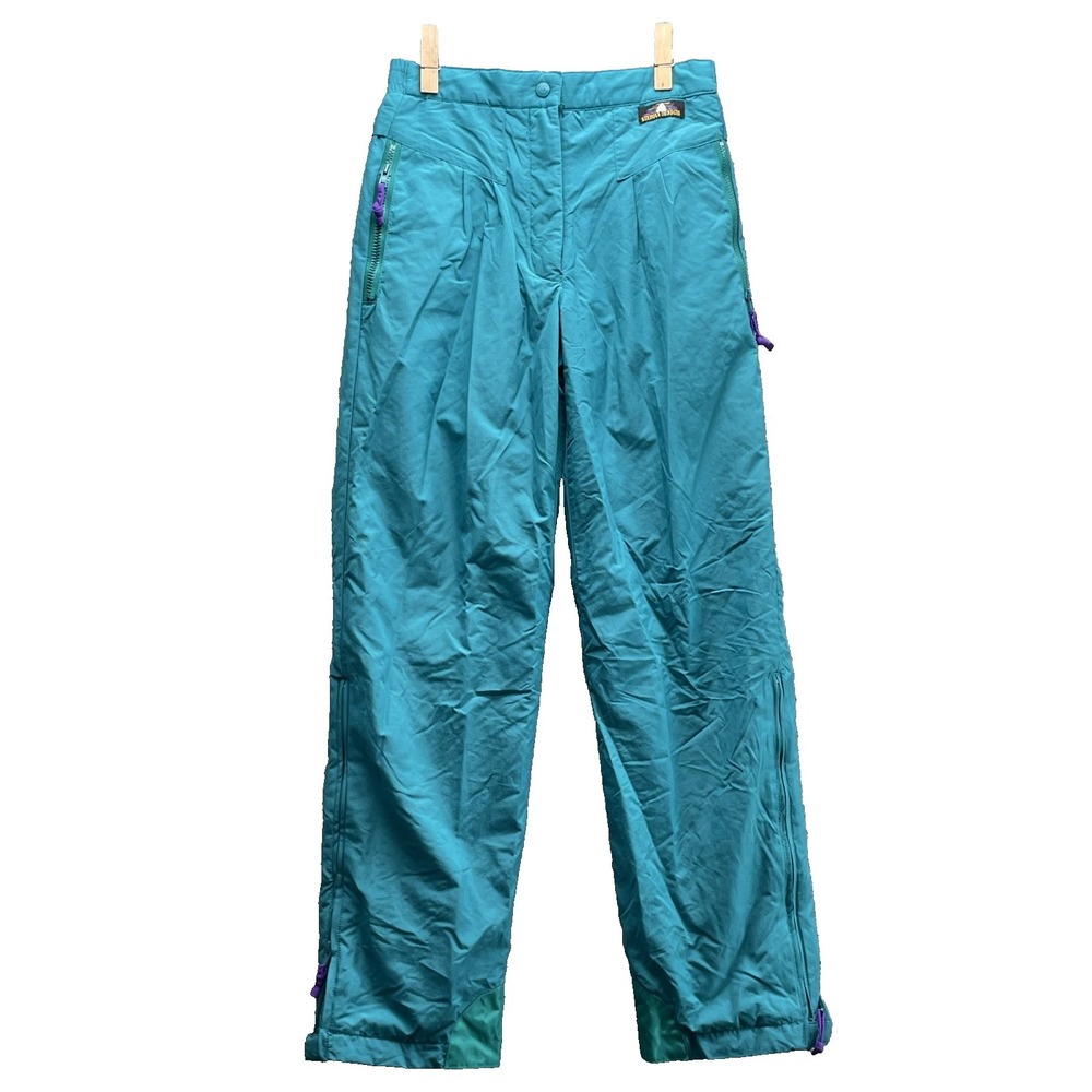 VTG Black Ice Ski Snow Pants Women's 8 Snowboard Retro Sport Outdoor Performance